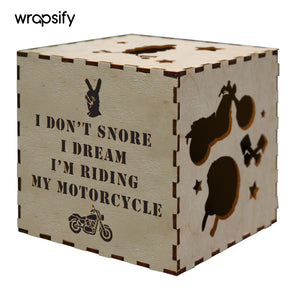 Motorcycle Wooden Box - Biker - To My Man - I’m Riding My Motorcycle - Gyl26006