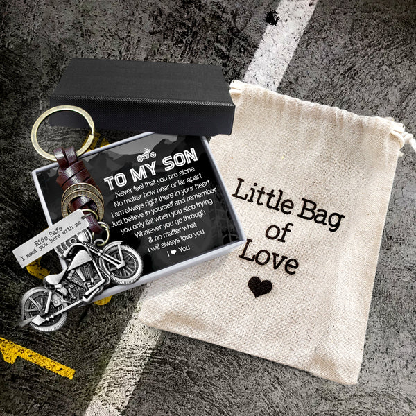 Motorcycle Keychain - To My Son - From Mom - You Will Always Be My Lit -  Wrapsify