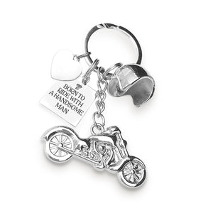 Personalized Classic Bike Keychain - Biker - To My Man - I Pray You'll Always Be Safe - Gkt26036