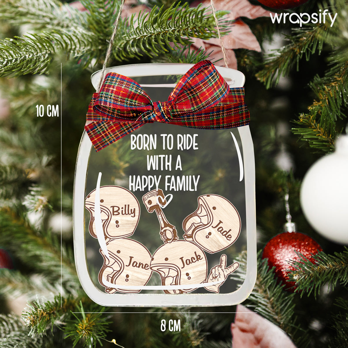 Personalized Motorcycle Ornament - Biker - To My Man - I Pray You'll Always Be Safe - Gam26002