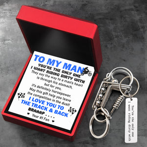 Key Buckle Hanging - Dirt Bike - To My Man - I Love You To The Track & Back - Gawl26002