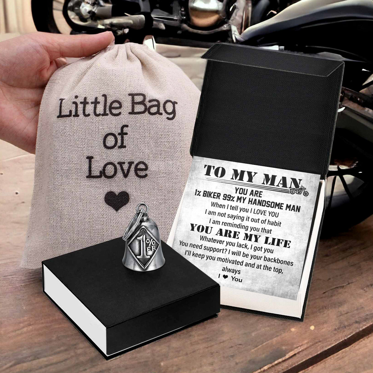 1%ER Bell - Biker - To My Man - You Are 1% Biker 99% My Handsome Man - Gnma26004