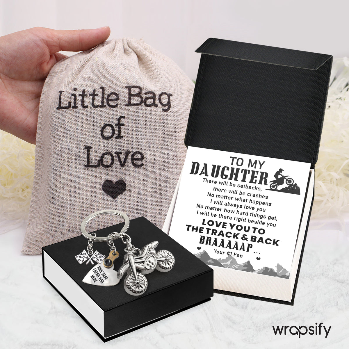 Dirt Bike Rider & Motocross Rider - Biker - To My Daughter - I Will Be There Right Beside You - Gkex17001