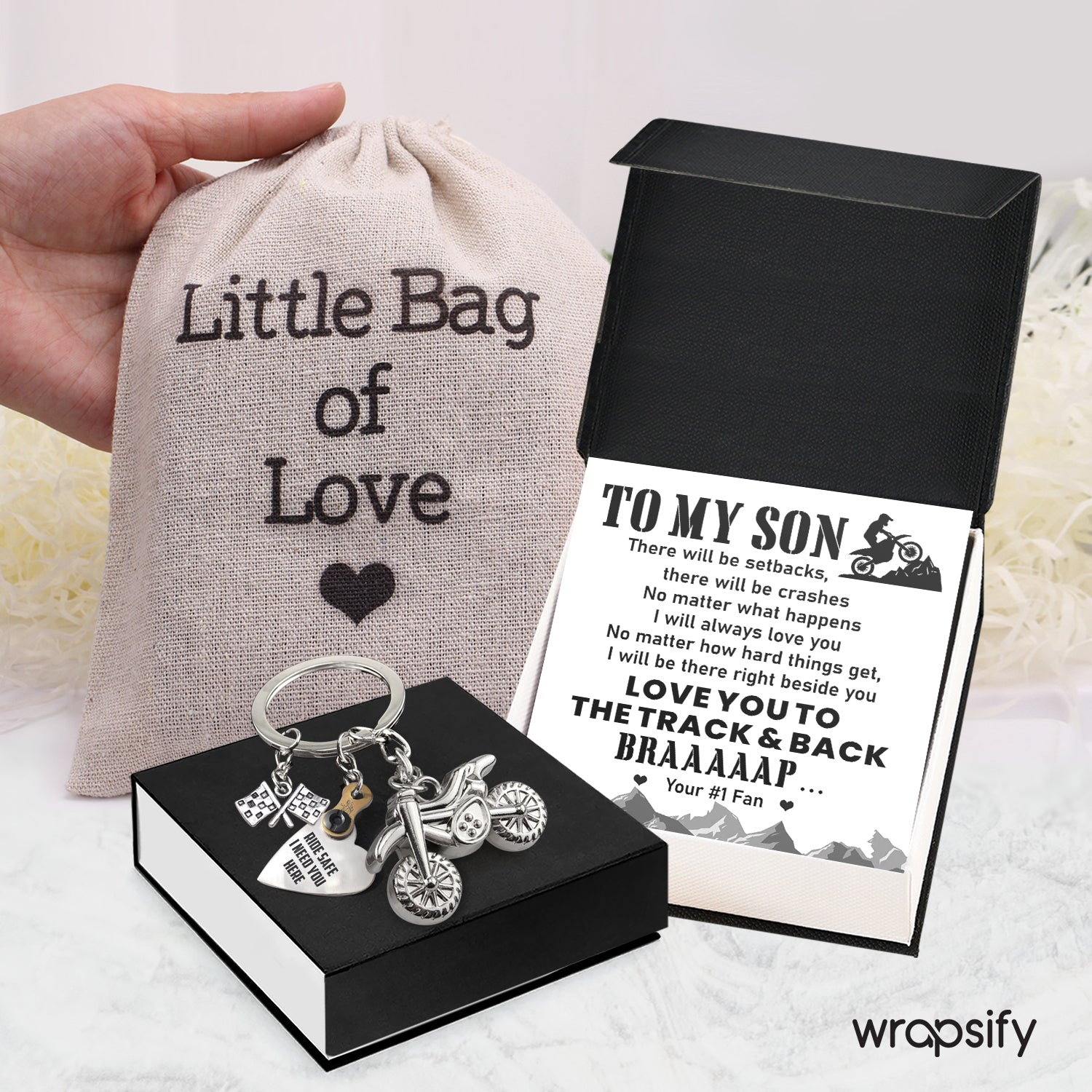 Dirt Bike Rider & Motocross Rider - Biker - To My Son - I Love You To The Track & Back - Gkex16002