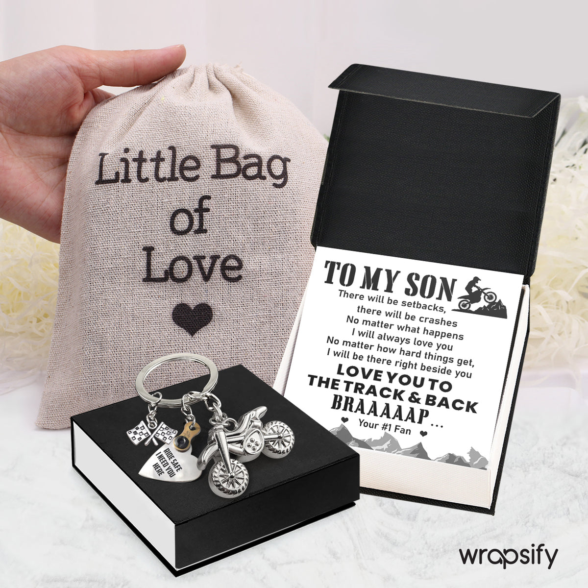 Dirt Bike Rider & Motocross Rider - Biker - To My Son - I Love You To The Track & Back - Gkex16002