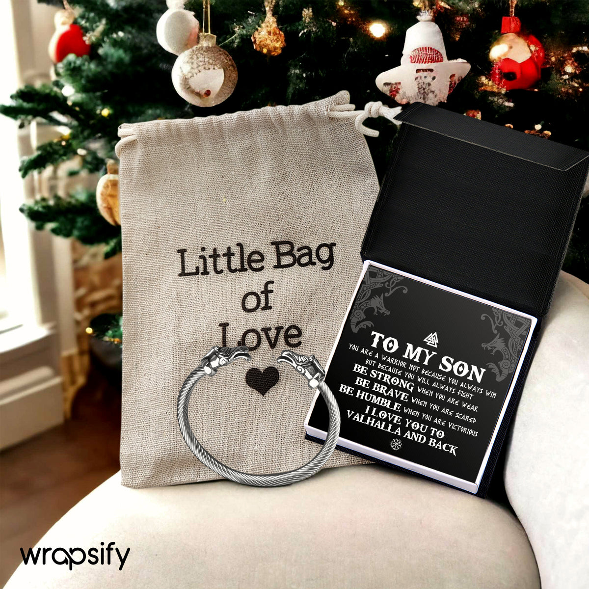 Norse Dragon Bracelet - Viking - To My Son - Be Humble When You Are Victorious - Gbzi16009