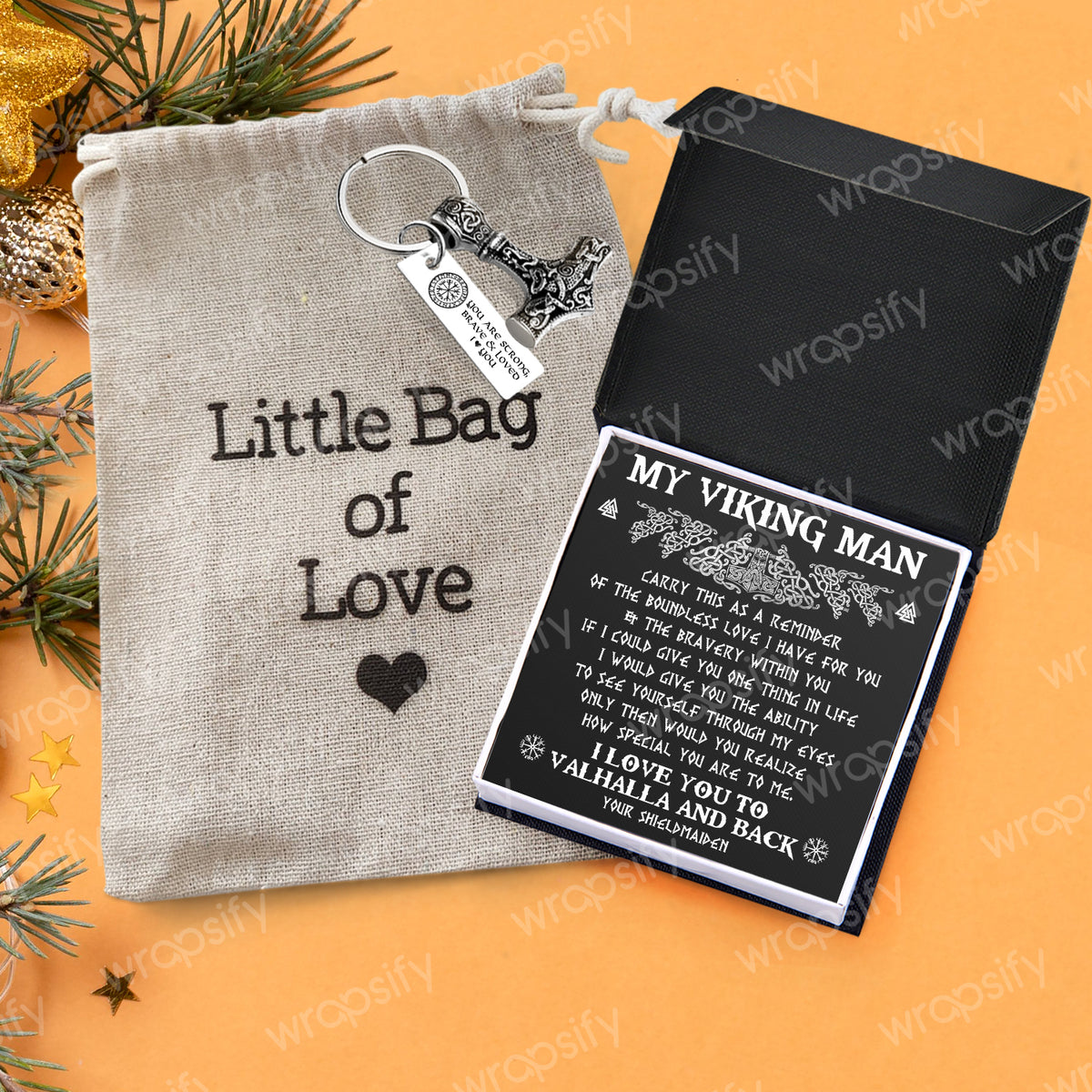 Viking Thor Keychain - Viking - To My Viking Man - How Special You Are To Me - Gkbv26008