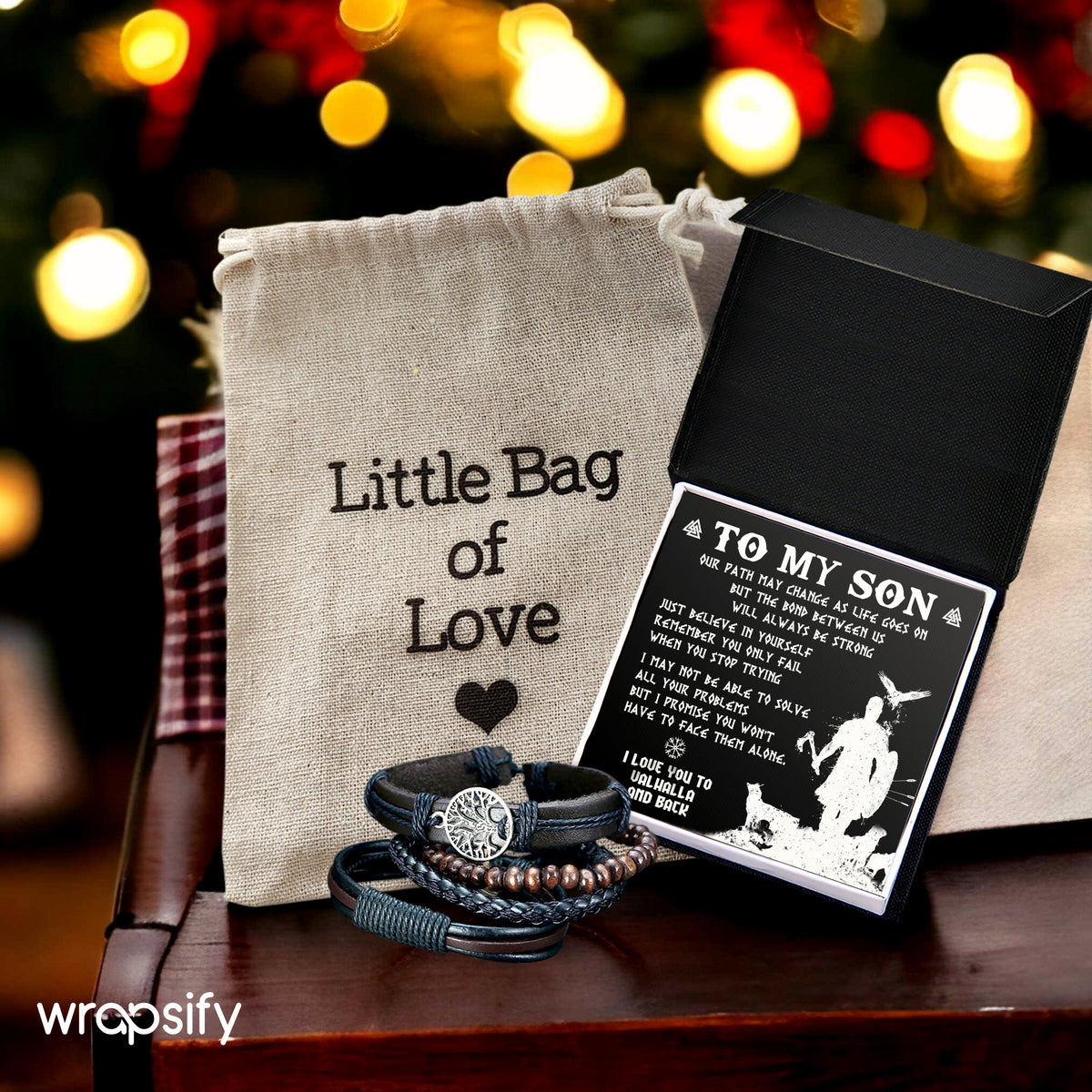 Viking Yggdrasil Bracelet - Viking - To My Son - Remember You Only Fail When You Stop Trying - Gbag16006