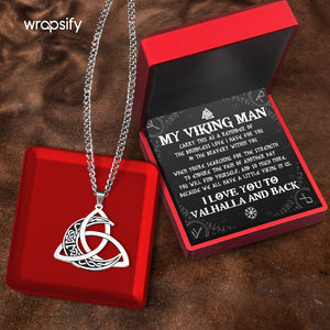 Triple Moon Necklace - Viking - To My Viking Man - You Will Find Yourself, And So Much More - Gnya26001