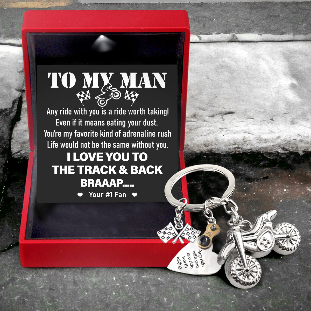 Dirt Bike Rider & Motocross Rider - Biker - To My Man - Any Ride With You Is A Ride Worth Taking
