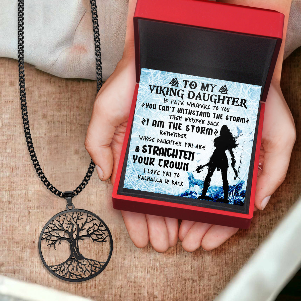 Tree Of Life Necklace - Viking - To My Daughter - You Can't Withstand The Storm - Gnyb17002