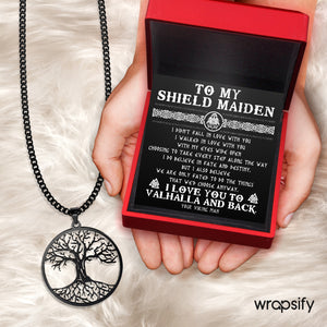 Tree Of Life Necklace - Viking - To My Shield Maiden - I Do Believe In Fate And Destiny - Gnyb13002