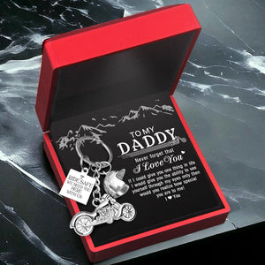 Personalized Classic Bike Keychain - To My Daddy - Ride Safe We Need You Here With Us - Gkt18004