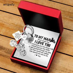 Personalized Classic Bike Keychain - Biker - To My Man - How Special You Are To Me - Gkt26038