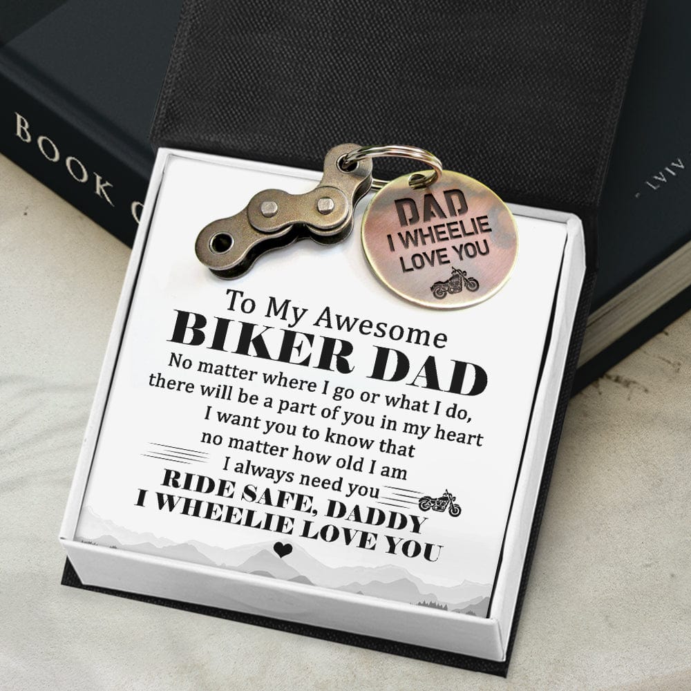 Motocross Keychain - Biker - To My Awesome Biker Dad - I Always Need You  - Gkbf18011