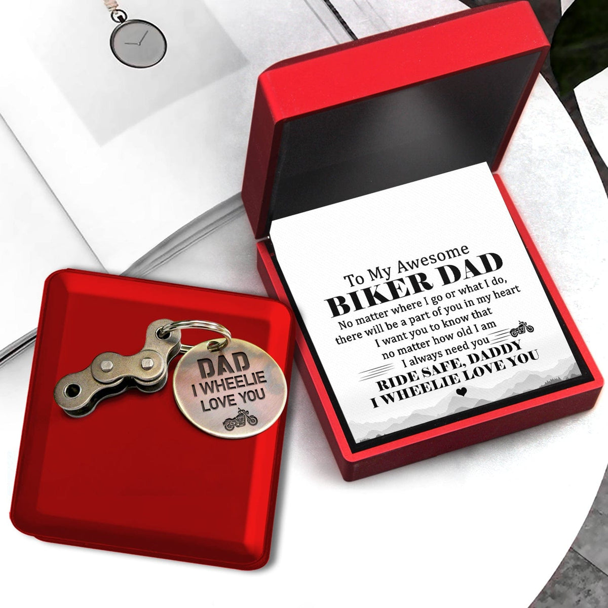 Motocross Keychain - Biker - To My Awesome Biker Dad - I Always Need You  - Gkbf18011