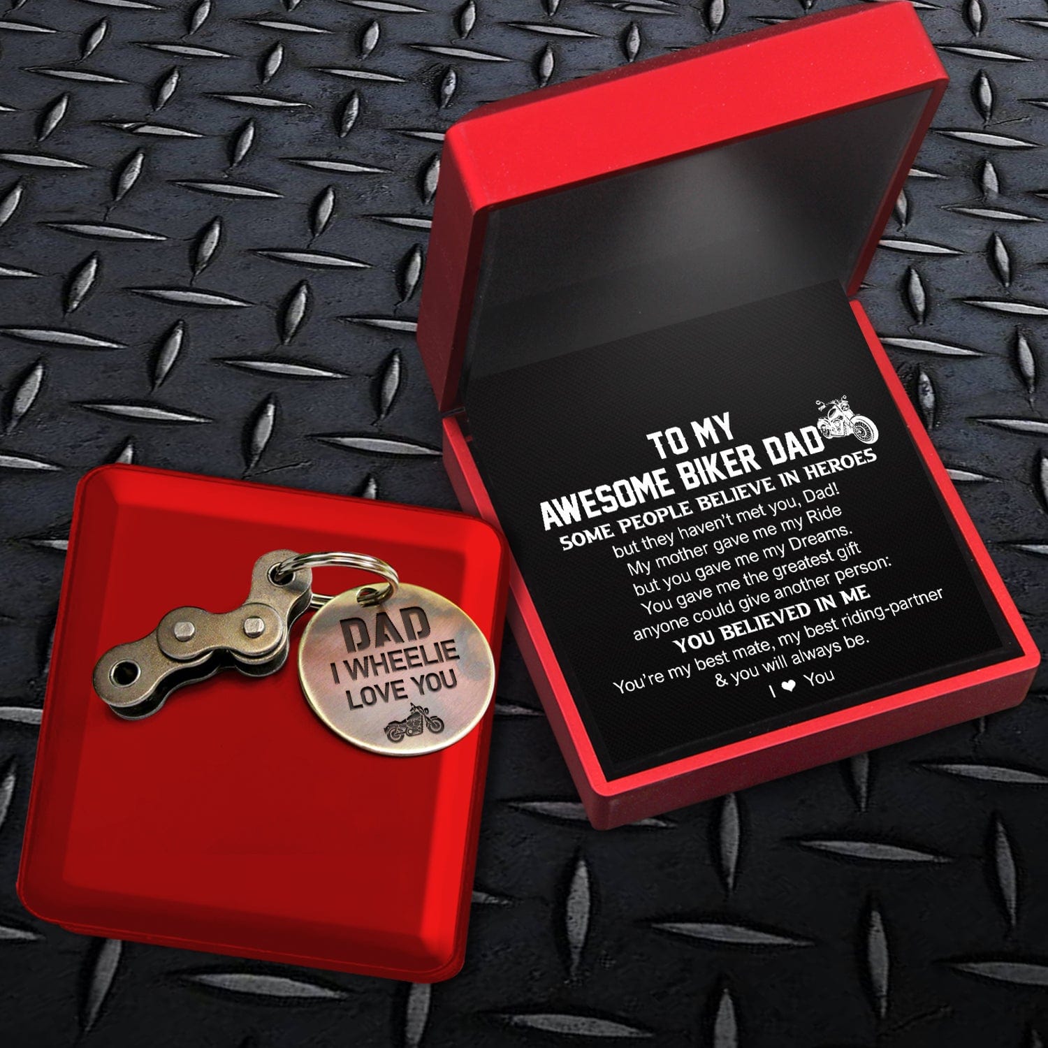 Motocross Keychain - Biker - To My Dad - You’re My Best Mate, My Best Riding-Partner - Gkbf18008