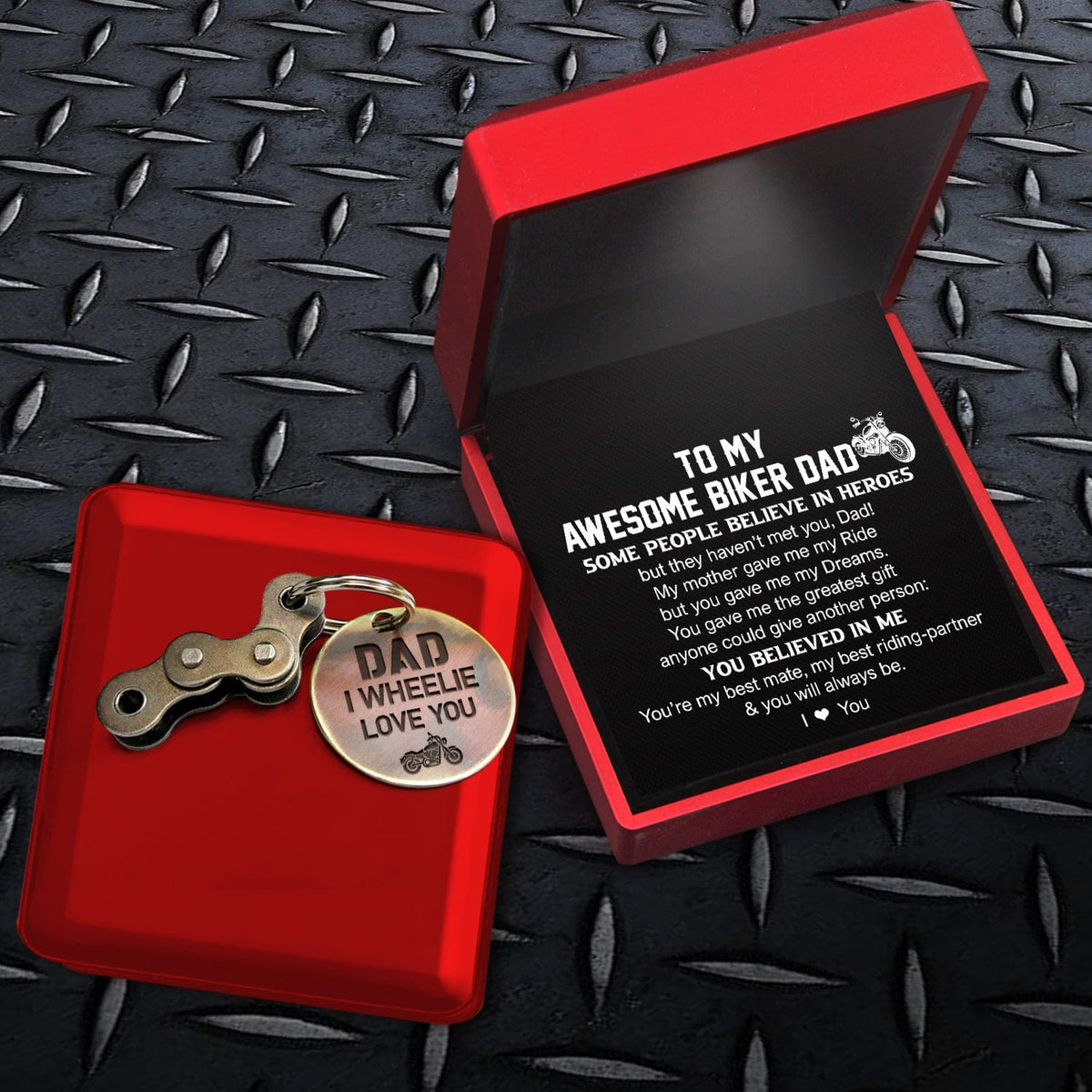 Motocross Keychain - Biker - To My Dad - You’re My Best Mate, My Best Riding-Partner - Gkbf18008