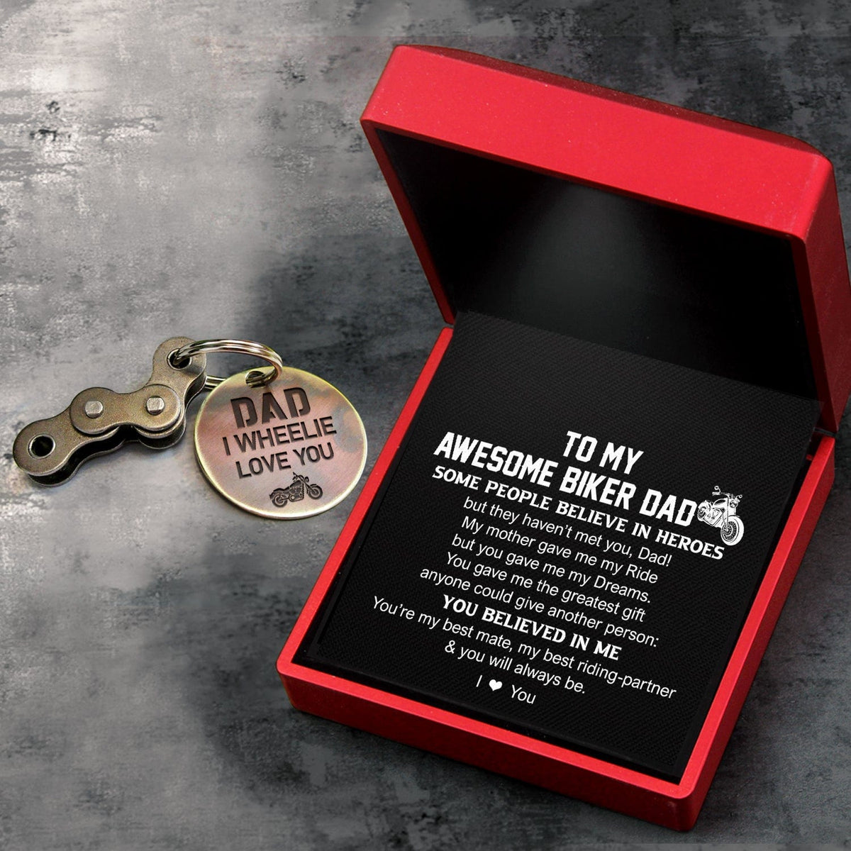 Motocross Keychain - Biker - To My Dad - You’re My Best Mate, My Best Riding-Partner - Gkbf18008