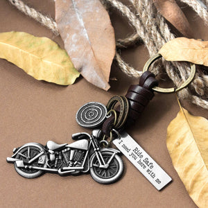 Motorcycle Keychain - Biker - To My Dad - Thank You For Showing Me How To Live Life To The Fullest - Gkx18011