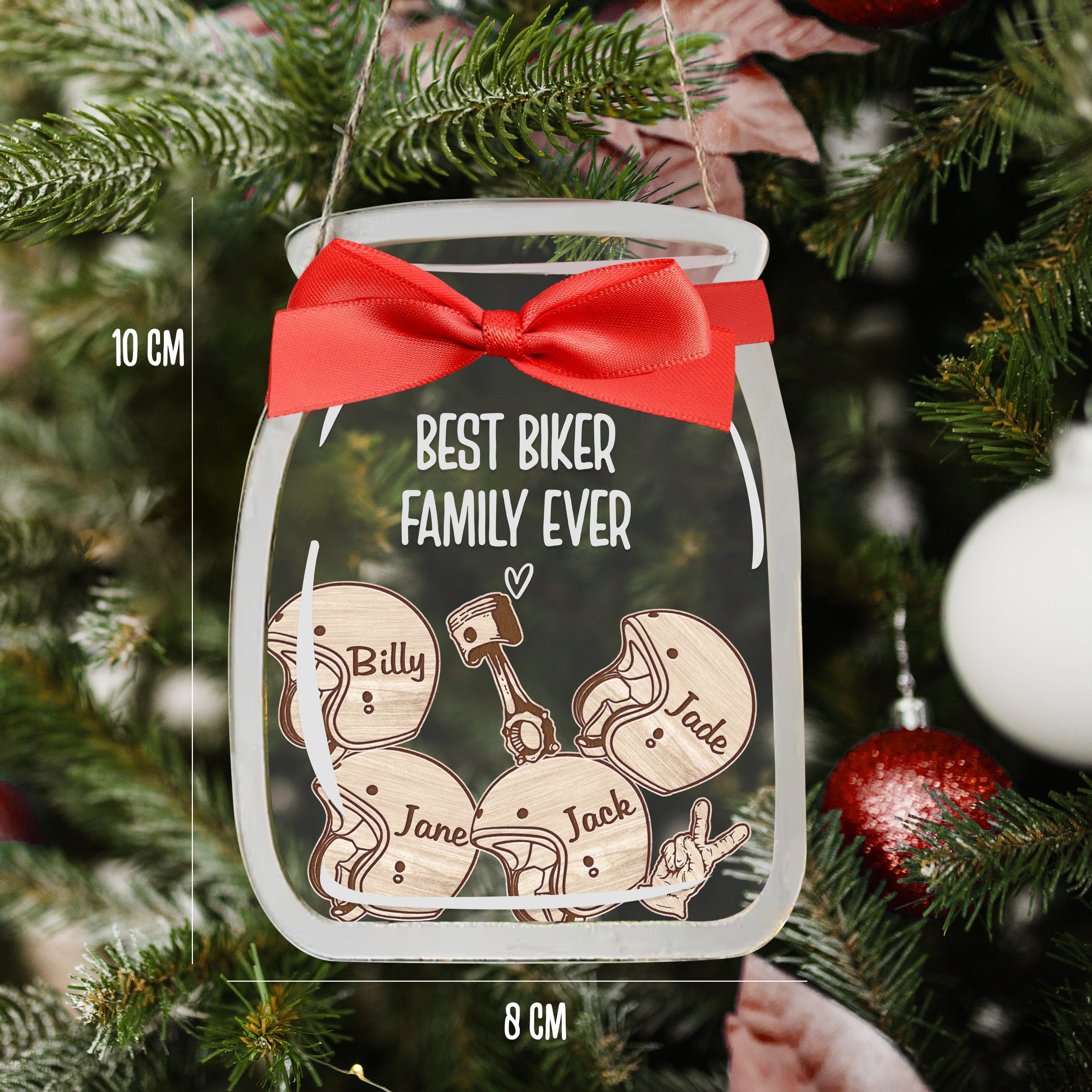 Motorcycle Ornament - Biker - To My Loved One - Best Biker Family Ever - Gam13001