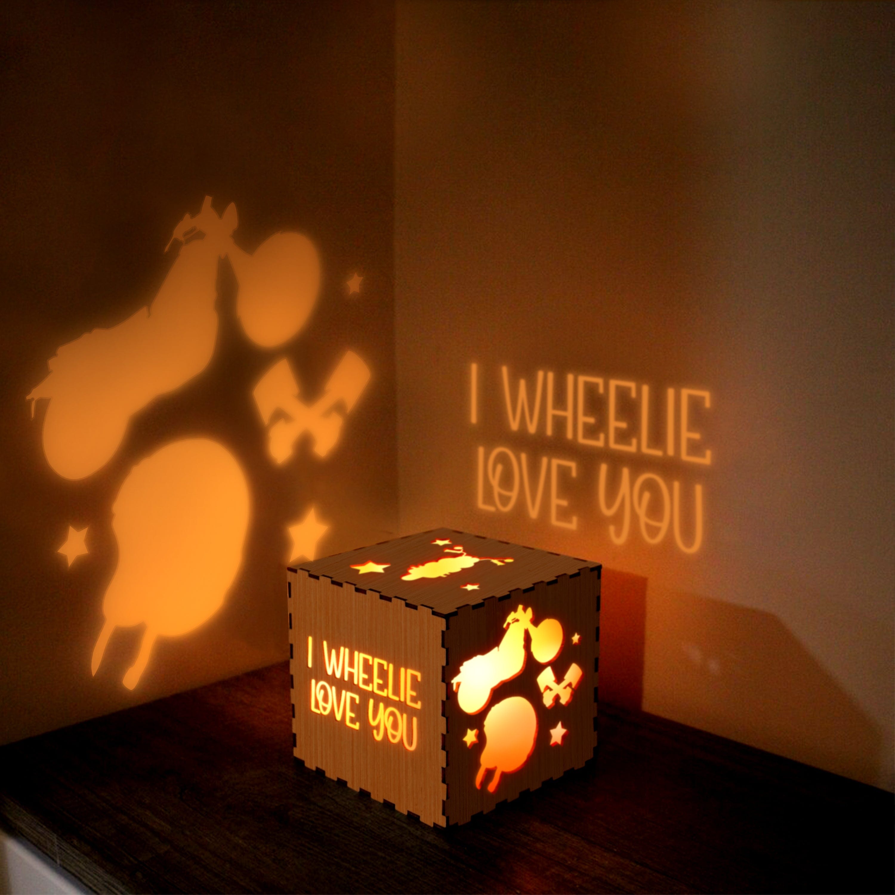 Motorcycle Wooden Box - Biker - To My Loved One - I Wheelie Love You - Gao13001