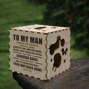 Motorcycle Wooden Box - Biker - To My Man - Enjoy The Ride And Never Forget Your Way Back Home - Gyl26002