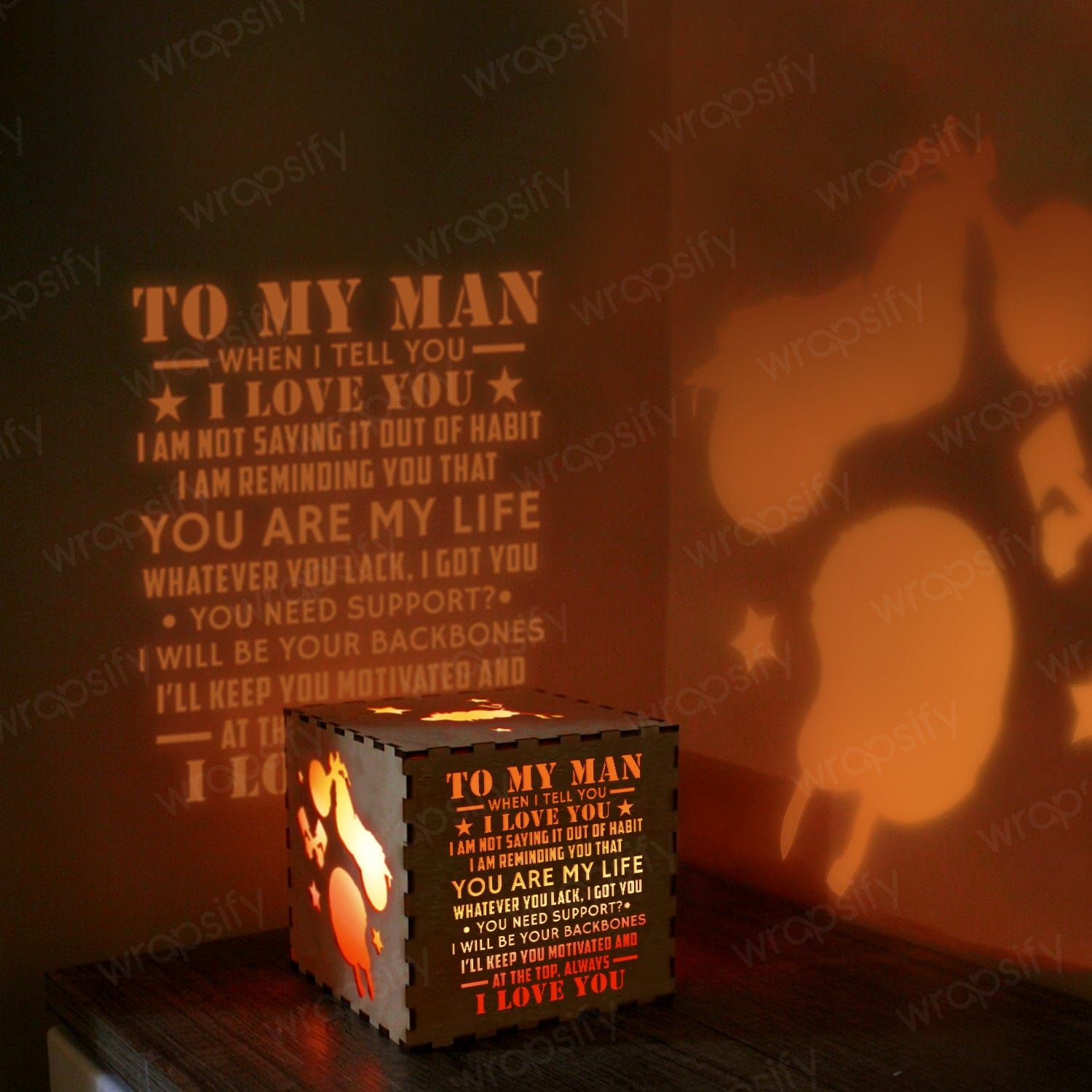 Motorcycle Wooden Box - Biker - To My Man - I’ll Keep You Motivated And At The Top, Always - Gyl26003