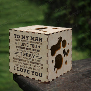 Motorcycle Wooden Box - Biker - To My Man - I Pray You'll Always Be Safe - Gyl26001