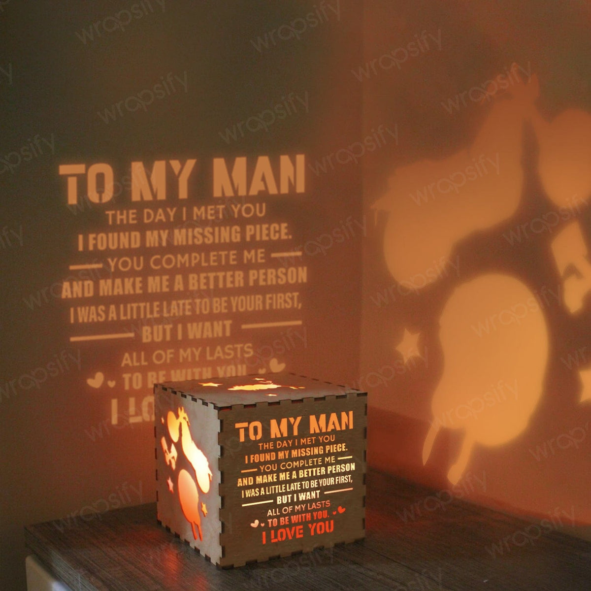 Motorcycle Wooden Box - Biker - To My Man - You Complete Me And Make Me A Better Person - Gyl26004