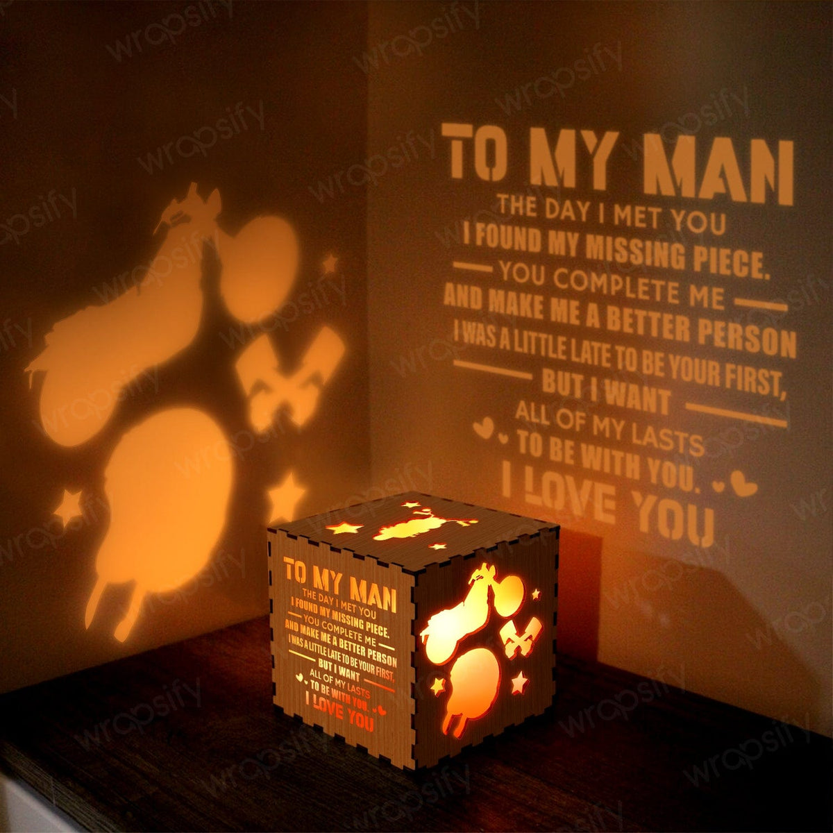 Motorcycle Wooden Box - Biker - To My Man - You Complete Me And Make Me A Better Person - Gyl26004