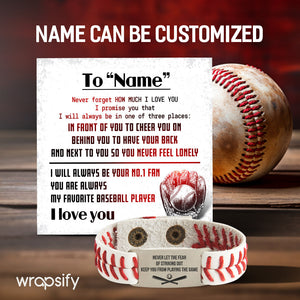 Personalized Baseball Bracelet - Baseball - To My Grandson - Never Forget How Much I Love You - Gbzj22001