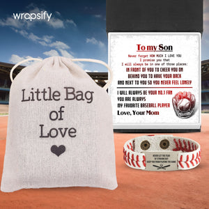 Personalized Baseball Bracelet - Baseball - To My Son - From Mom - How Much I Love You - Gbzj16011