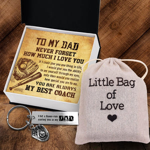 Personalized Baseball Glove Keychain - Baseball - To My Dad - You Are Always My Best Coach - Gkax18023