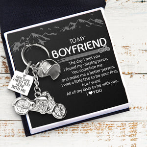 Personalized Classic Bike Keychain - To My Boyfriend - All Of My Lasts To Be With You - Gkt12002