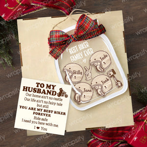 Personalized Motorcycle Ornament - Biker - To My Husband - I Need You Here With Me- Gam14003