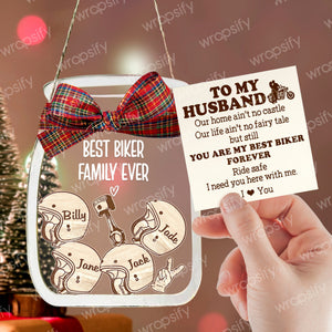 Personalized Motorcycle Ornament - Biker - To My Husband - I Need You Here With Me- Gam14003