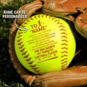 Personalized Softball - Softball - To My Daughter - From Dad - I Will Always Be Your No.1 Fan - Gas17011