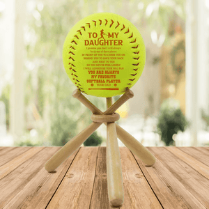 Personalized Softball - Softball - To My Daughter - From Dad - I Will Always Be Your No.1 Fan - Gas17011