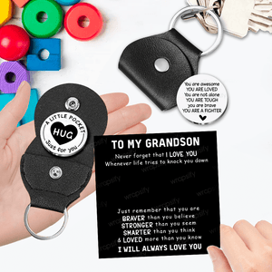 Pocket Hug - Family - To My Grandson - I Will Always Love You - Gnqc22001