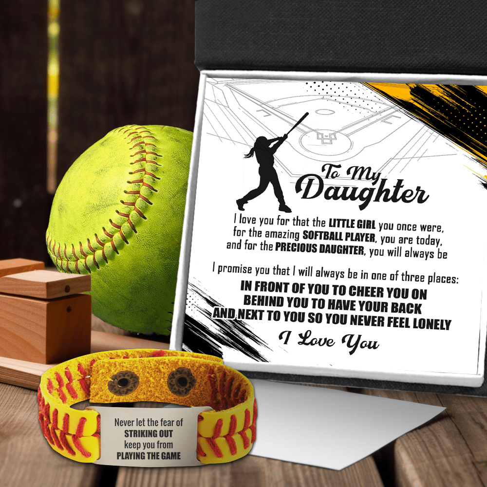 Softball Bracelet - Softball - To My Daughter - I Love You For The Amazing Softball Player, You Are Today - Gbzk17019