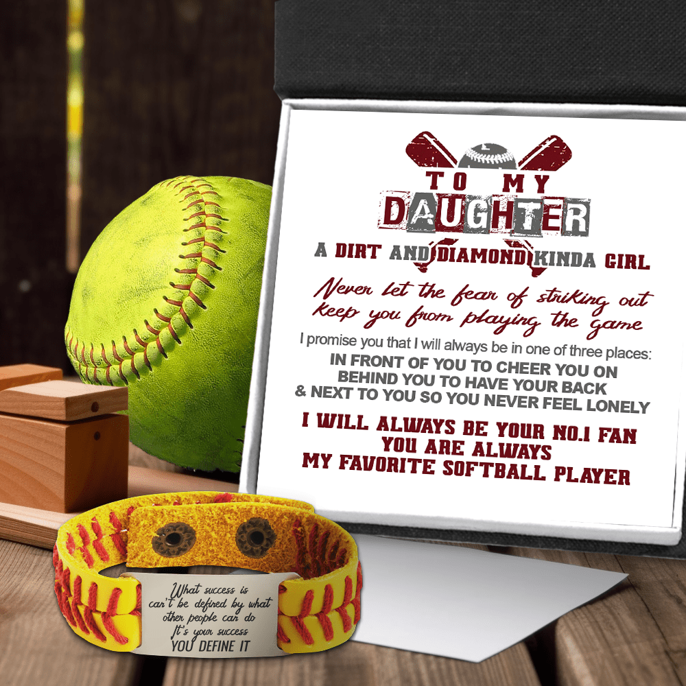 Softball Bracelet - Softball - To My Daughter - I Will Always Be Your No.1 Fan - Gbzk17023