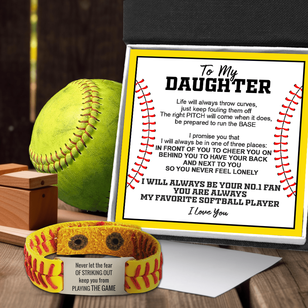 Softball Bracelet - Softball - To My Daughter - You Are Always My Favo -  Wrapsify