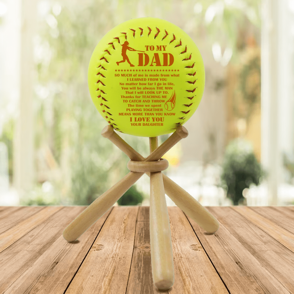 Personalized Baseball - Baseball - To My Dad - Thank You For Teaching -  Wrapsify