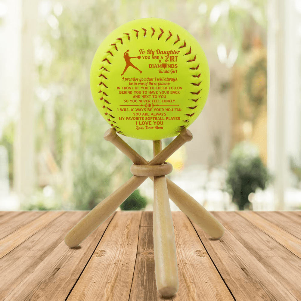 Softball - Softball - To My Daughter - From Mom - You Are A Dirt And Diamonds Kinda Girl - Gas17020
