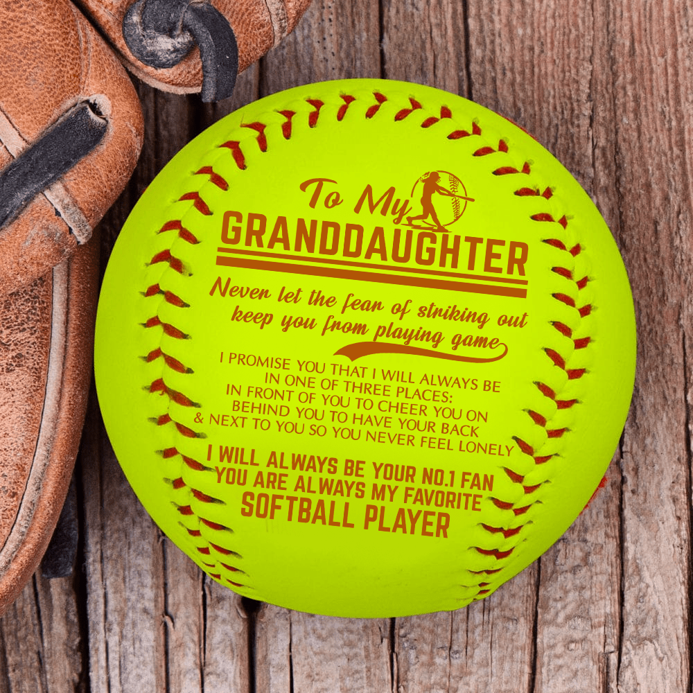 Softball - Softball - To My Granddaughter - I Will Always Be Your No.1 Fan - Gas23001