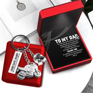 Superbike Helmet Keychain - Biker - To My Dad - I'm Grateful For The Time We've Spent Together On The Road - Gkwg18002