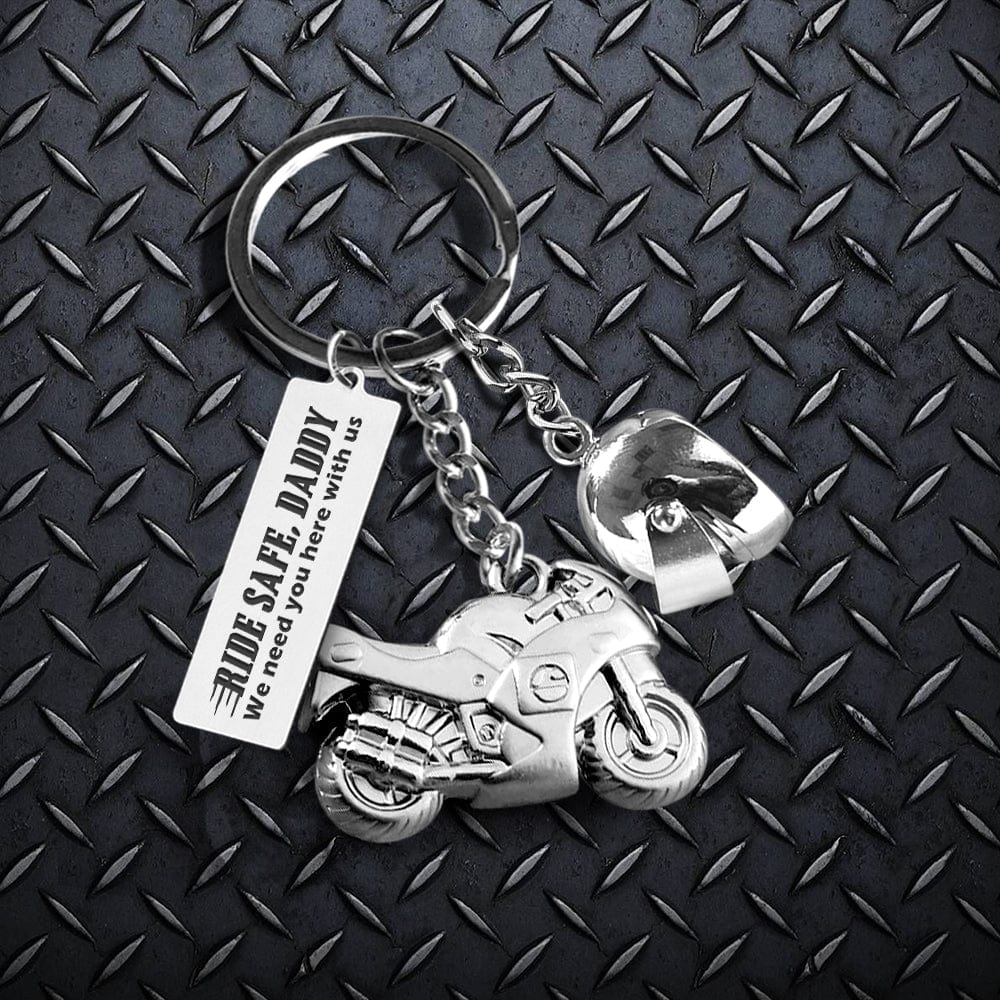 Superbike Helmet Keychain - Biker - To My Dad - I'm Grateful For The Time We've Spent Together On The Road - Gkwg18002
