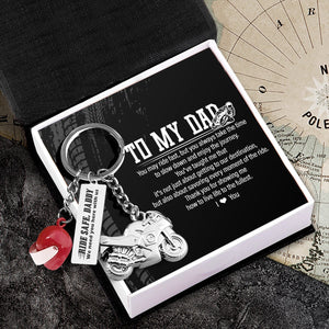 Superbike Helmet Keychain - Biker - To My Dad - Thank You For Showing Me How To Live Life To The Fullest - Gkwg18001