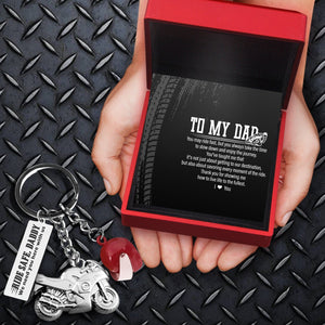 Superbike Helmet Keychain - Biker - To My Dad - Thank You For Showing Me How To Live Life To The Fullest - Gkwg18001